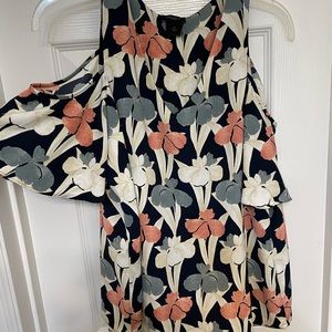 Ann Taylor blouse with cold shoulder